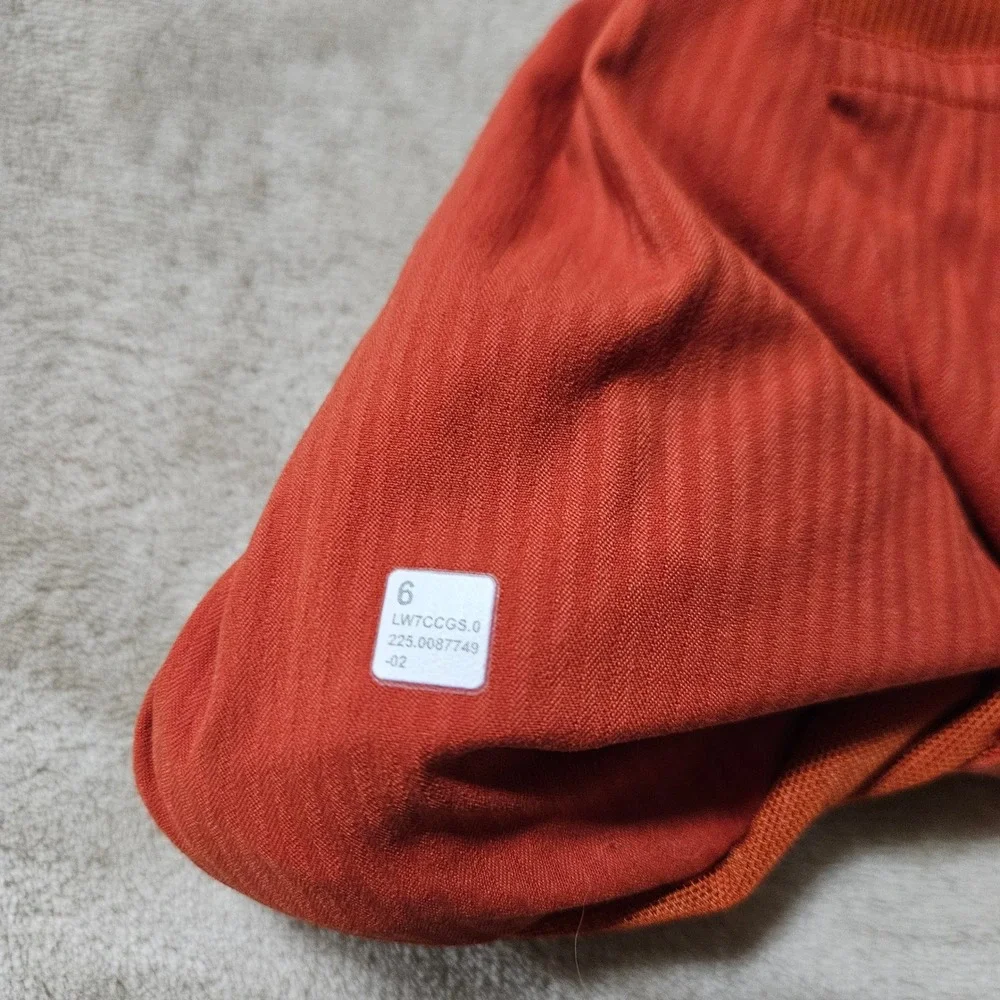 Lululemon Dance Studio Shorts Terracotta Rust Orange Athletic Shorts Size 6